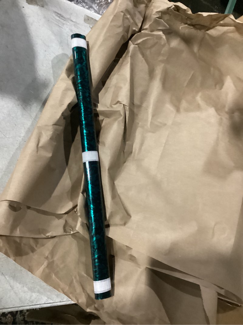 Condition photo showing New/Like New for VaryStyle 15.7"x118" Black Green Marble Contact Paper for Countertops Waterproof Bathroom Vinyl Wrap Counter Top Covers Removable Thick Marble Wallpaper Dark Granite Contact Paper for Kitchen Cabinets 15.7" x 118"