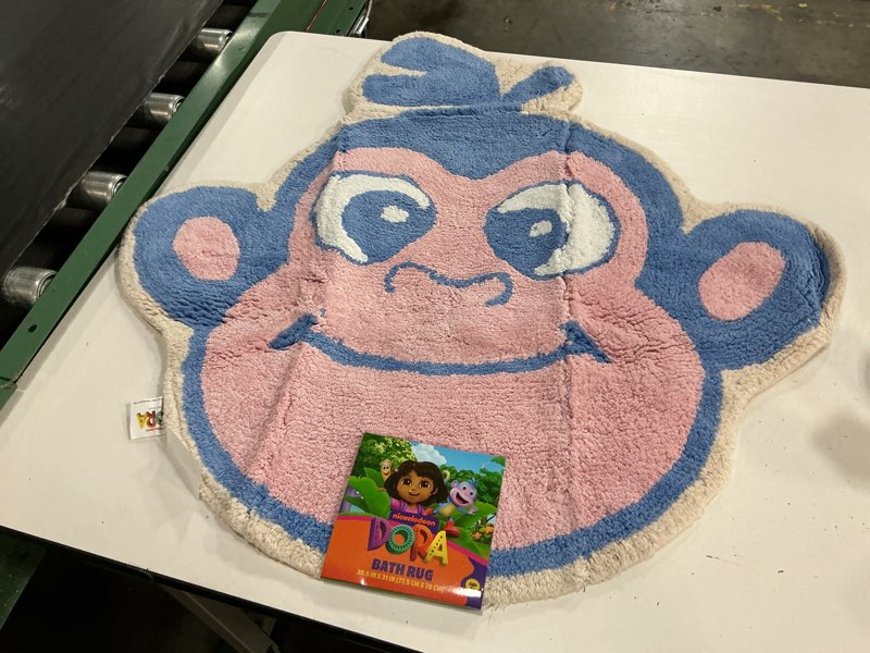 Condition photo showing Good Condition for dora boots kids plush shaped bath rug, 100% tufted cotton