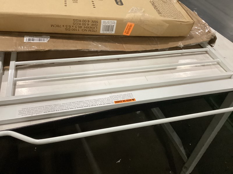 Condition photo showing Good Condition for regalo safety 38" baby gate for doorways & bottom of stairs, pressure mount design for babies, toddlers & pets, tested & safe for 30 years, american designed, american owned, white white 29-38.5"w x 30"h