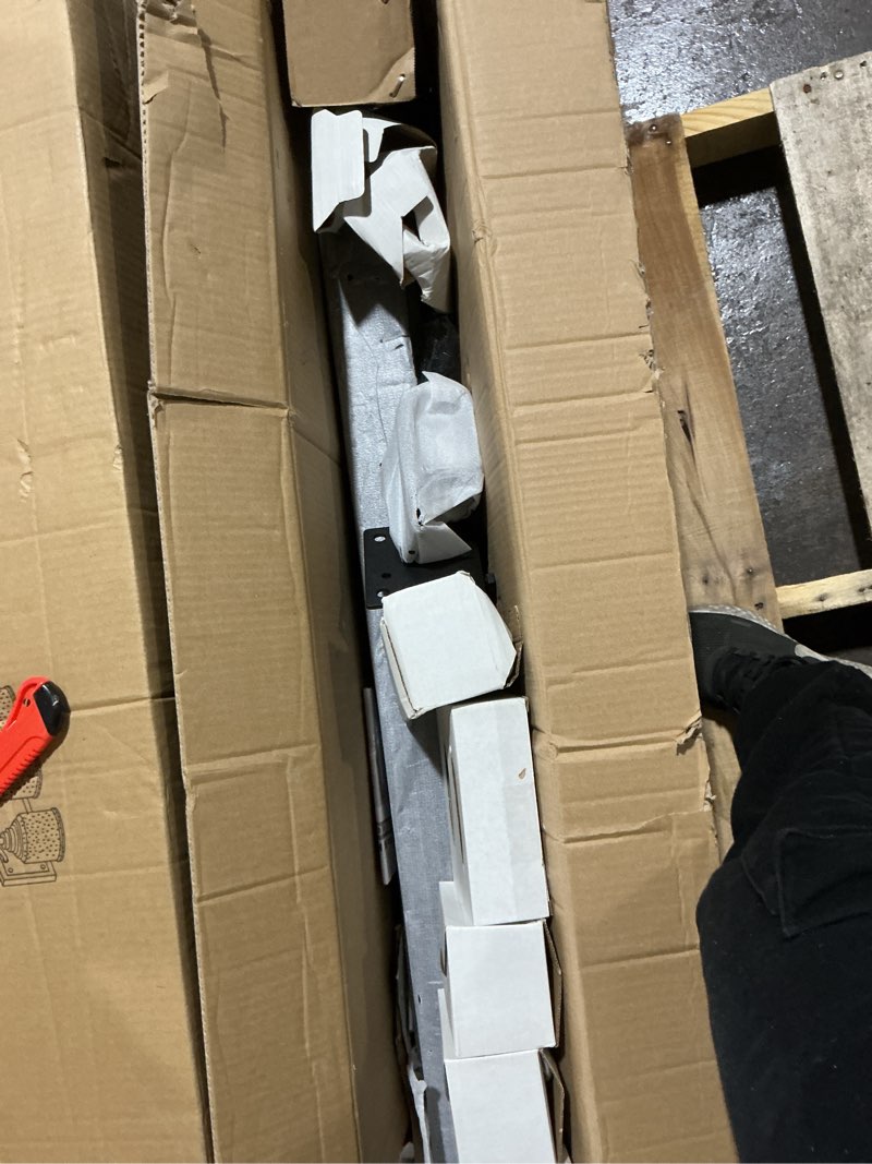 SMARTSTANDARD 14FT Box Rail Hardware - Exterior Barn Door Hardware Kit,Sliding Barn Door Hardware,He