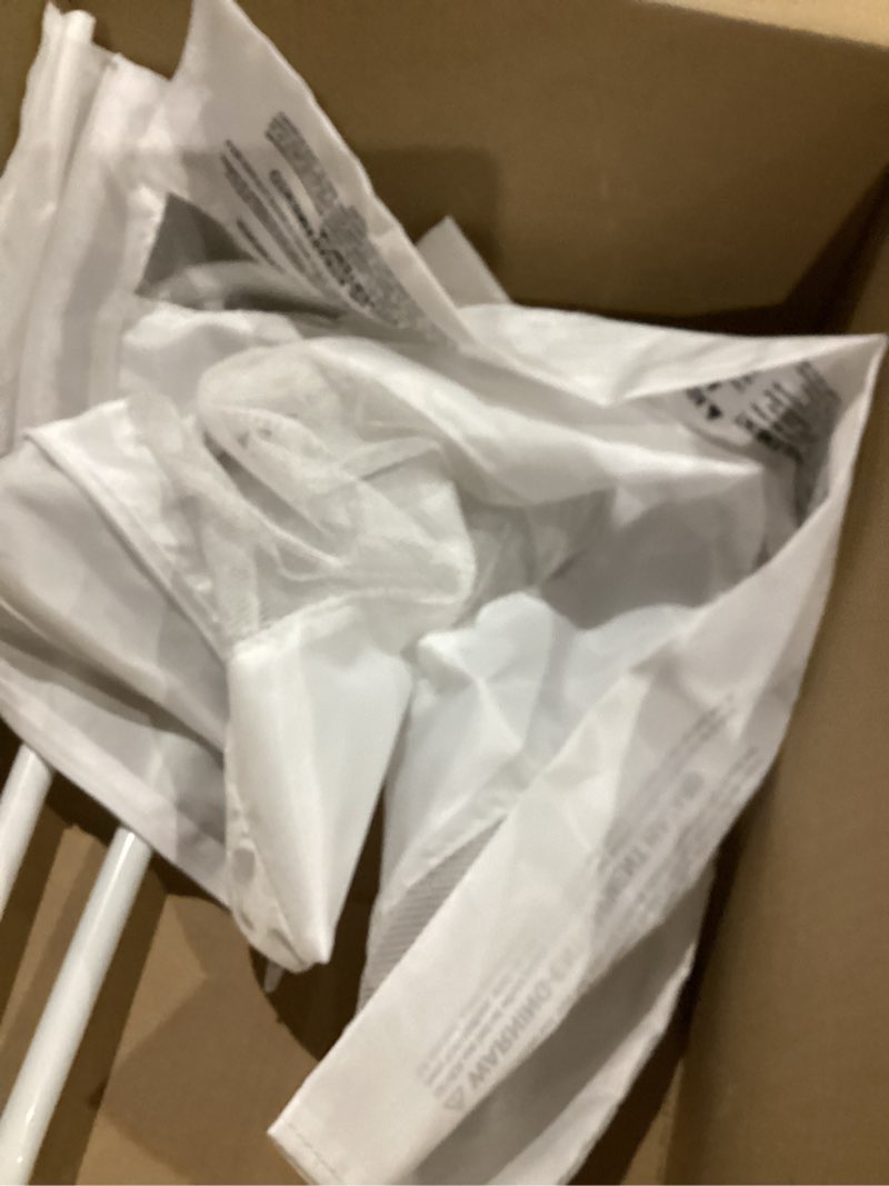 Condition photo showing As Is for Dream On Me Lightweight Mesh Security Adjustable Bed Rail Double Pack with Breathable Mesh Fabric in White, 2 Count (Pack of 1)