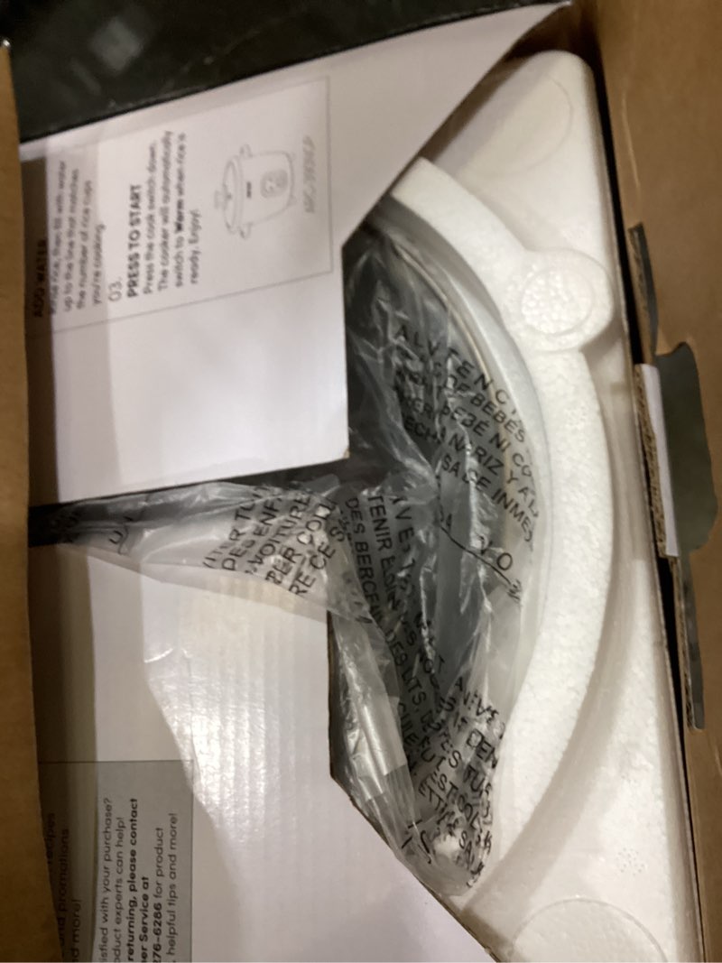 Condition photo showing New/Like New for aroma® 20-cup (cooked) one-touch rice cooker and food steamer with auto-warm | 10 cups uncooked, 20 cups cooked (arc-390ngp)