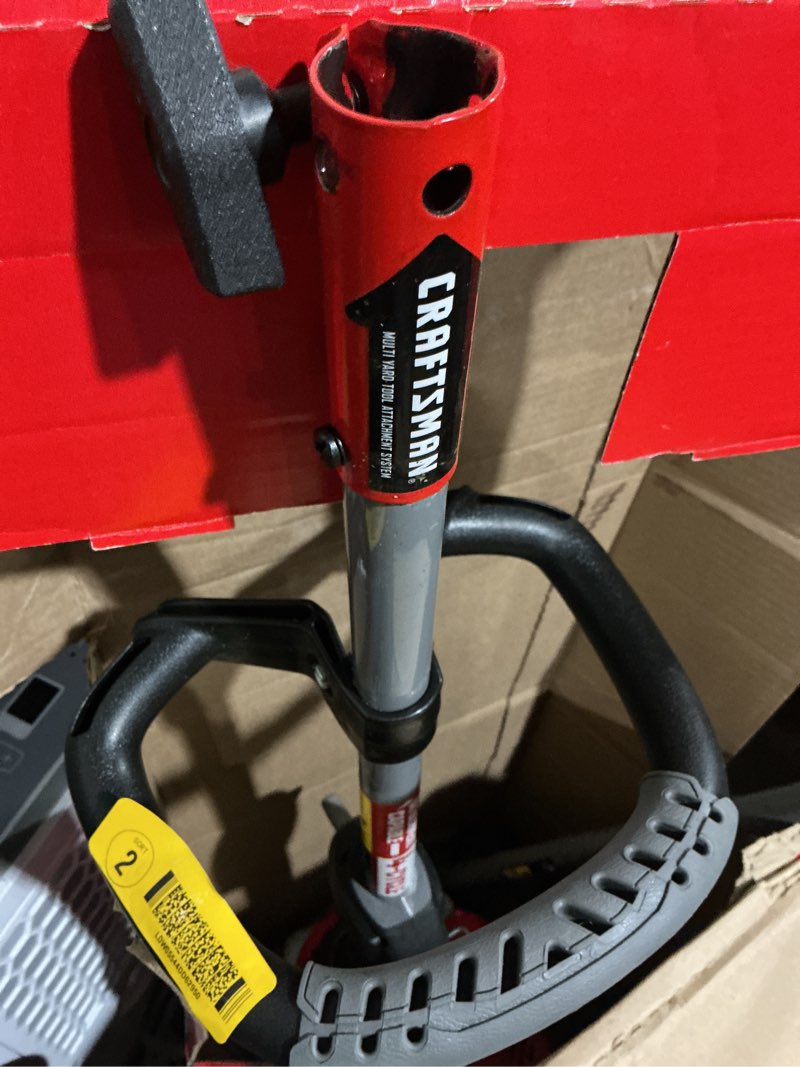 Condition photo showing As Is for craftsman ws4200 30-cc 4-cycle 17-in straight shaft attachment capable gas string trimmer