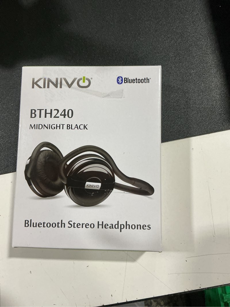 Condition photo showing Good Condition for Kinivo BTH240 Bluetooth Headphones (Black, On-Ear, Wireless Music, Hands-Free Calling, Built-in Mic,
