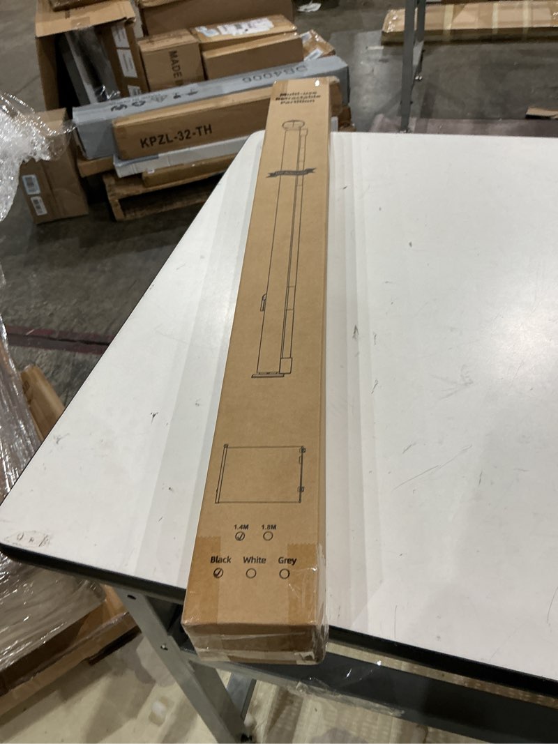 Condition photo showing New/Like New for retractable baby gates for doorways, mesh dog gate for stairs, pet gate indoor, extends to 55" wide 33" tall, safety toddlers gates for hallways, indoor & outdoor use, black black 33'' tall x 55'' wide