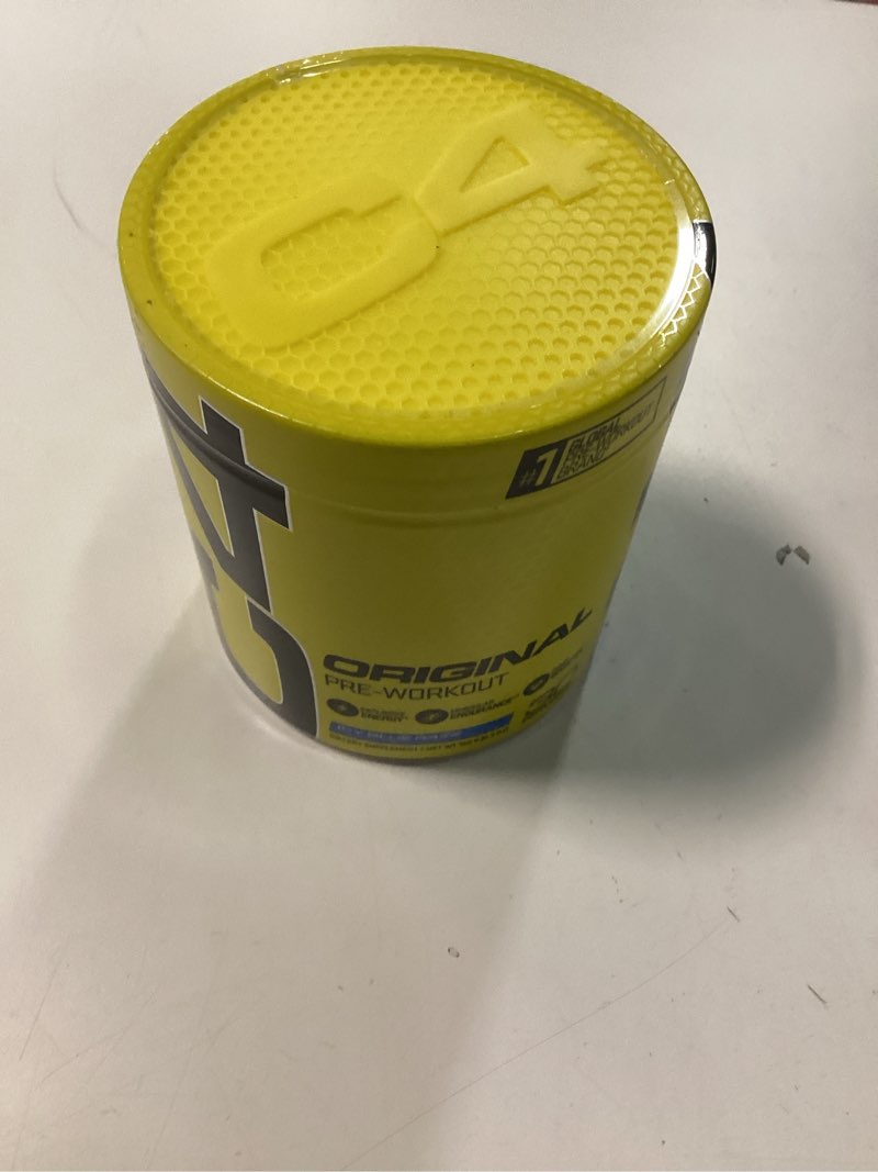 Condition photo showing Good Condition for (Best By 10/2025) Cellucor C4 Original Pre Workout Powder ICY Blue Razz | Vitamin C for Immune Support | Sugar Free Preworkout Energy for Men & Women | 150mg Caffeine + Beta Alanine + Creatine | 30 Servings Icy Blue Razz 5.8 Ounce (Pack of 1)