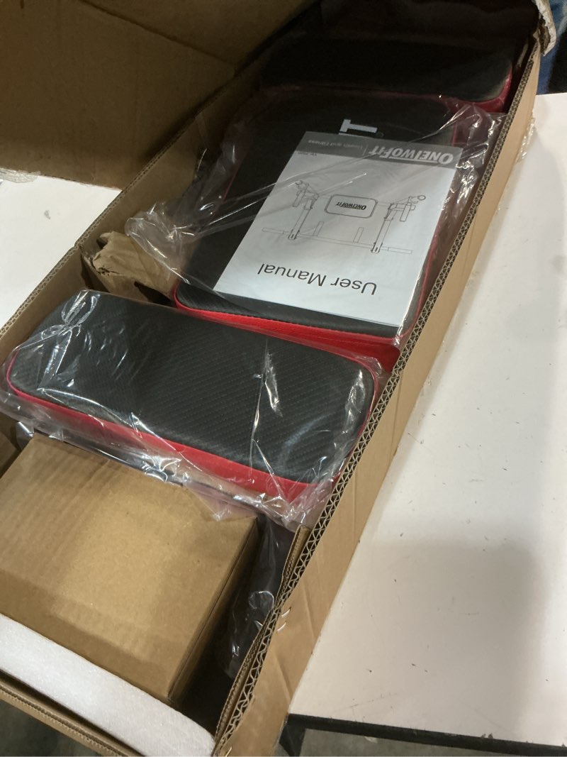 Condition photo showing Good Condition for onetwofit multifunctional wall mounted pull up bar chin up bar dip station for indoor home gym workout, power tower set training equipment fitness dip stand supports to 440 lbs ot126 red