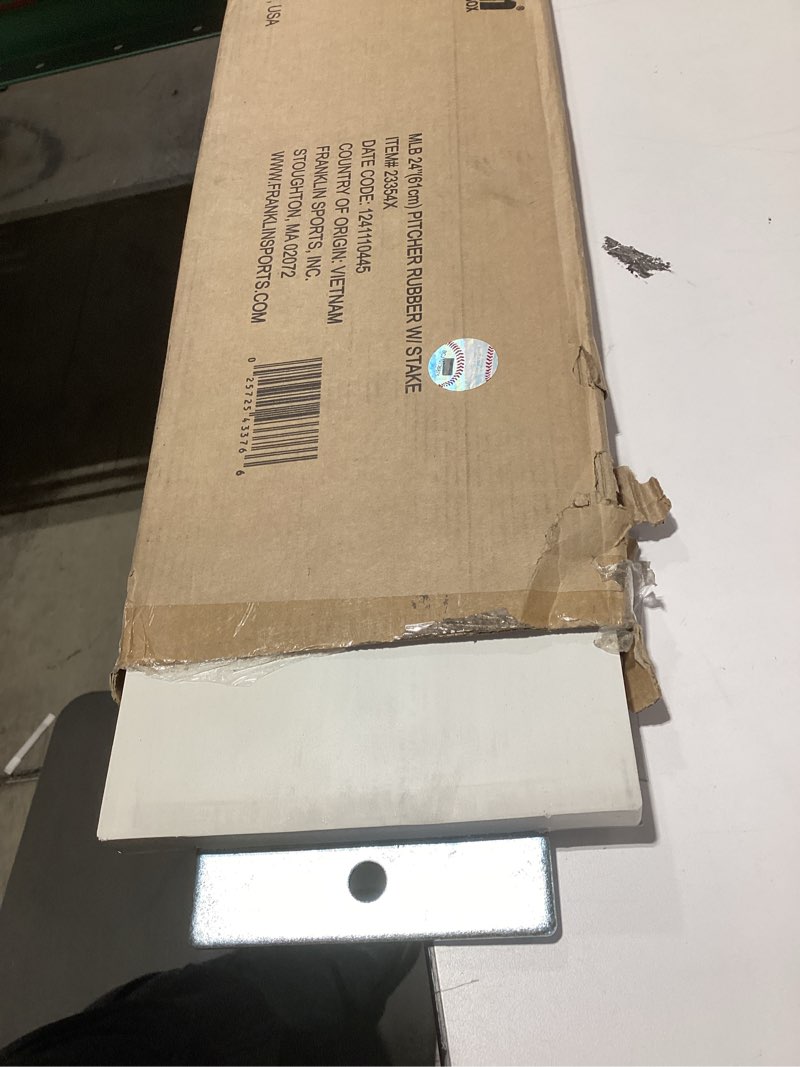 Condition photo showing Good Condition for Franklin Sports Pitcher's Rubber - Softball + Baseball Pitching Rubber - Portable Mound - Indoor + Outdoor Pitchers Plate - 18" or 24"