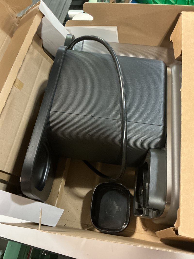 Condition photo showing As Is for philips baristina espresso machine, grind, tamp & brew coffee beans in one swipe, compact, 16 bar pump pressure, automatic grinder, black with black portafilter (bar300/60) espresso machine black