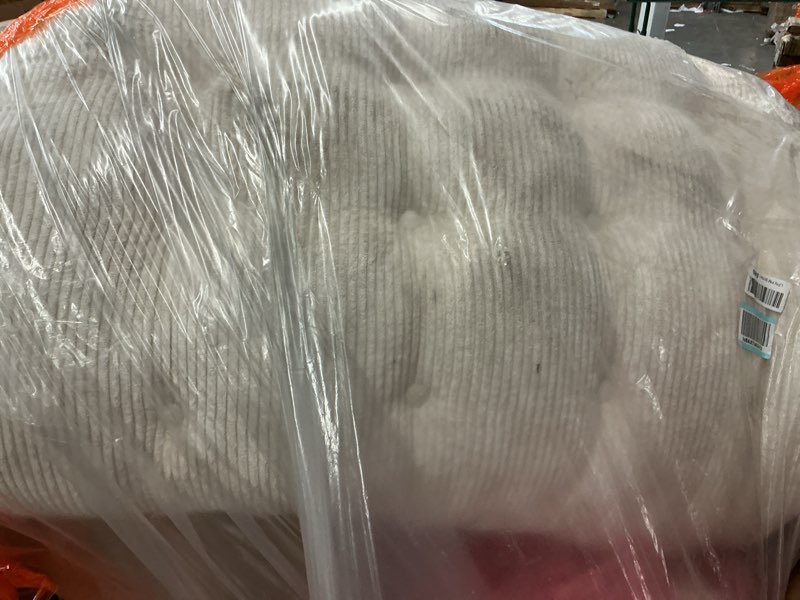 Condition photo showing As Is for MAXYOYO Folding Sofa Bed, Convertible Sleeper Chair with Pilow Foldable Matress with Back Support, Portable Fold Out Chair Bed Comfy Floor Sofa Lounge for Living Room Bedroom, Beige, Double