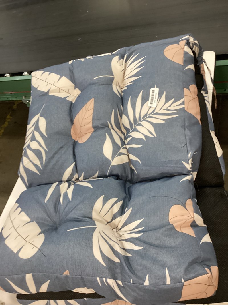 Condition photo showing New/Like New for outdoor chaise lounge chair cushion 75.1 x 23.6 x 4.7in, waterproof replacement cotton patio thickened pool lounge chair cushion with ties for patio outdoor furniture,tropical leaf