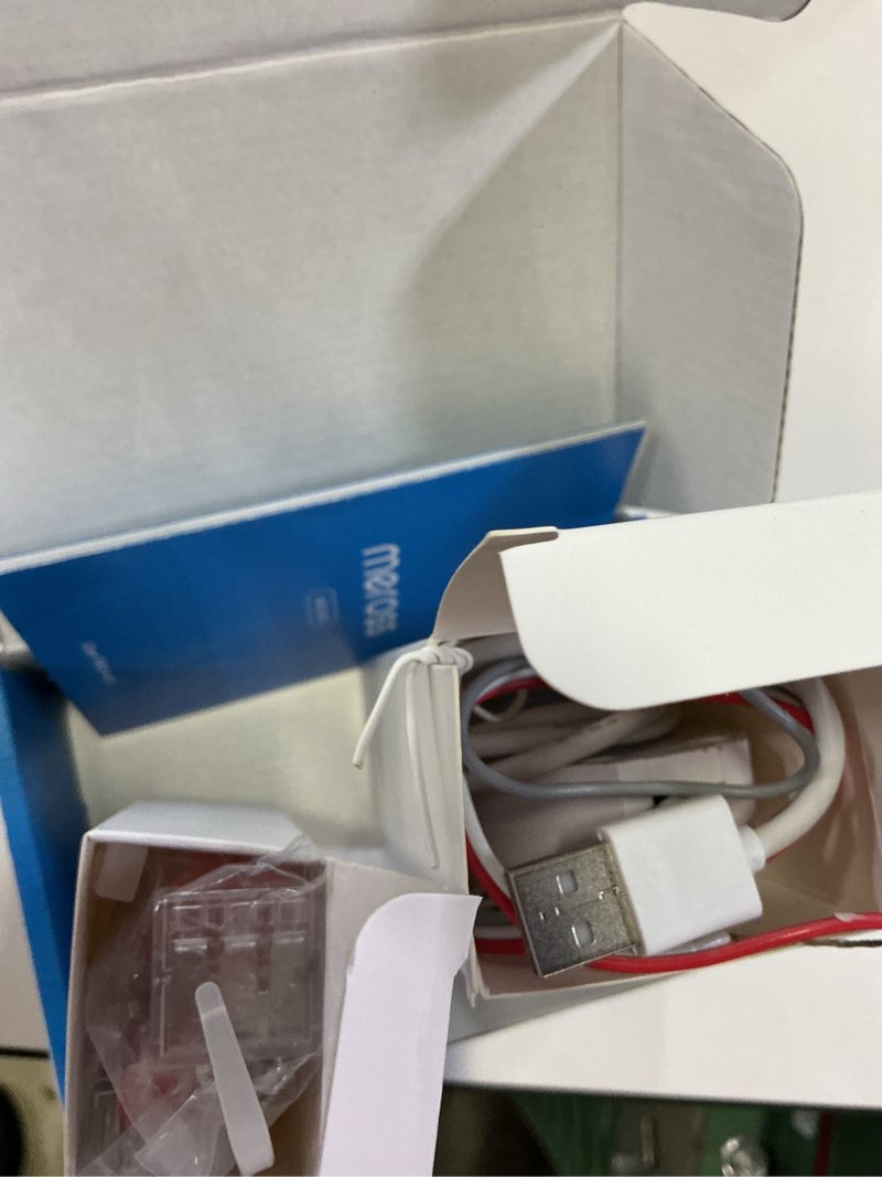 Condition photo showing As Is for meross smart garage door opener remote, compatible with apple homekit, amazon alexa, google assistant, carplay and smartthings, enhanced compatibility, new version msg150hk