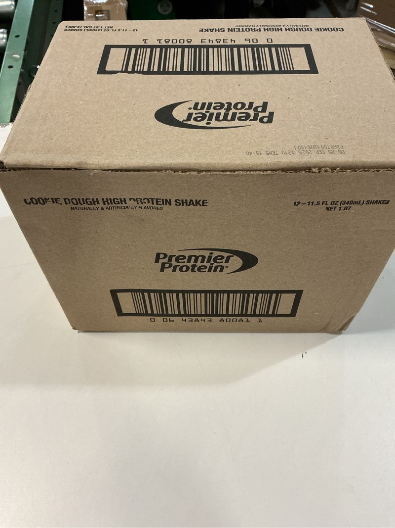 (best by 25 / sep / 2025 ) premier protein shake  cookie dough  30g protein  11.5 fl oz  12 ct