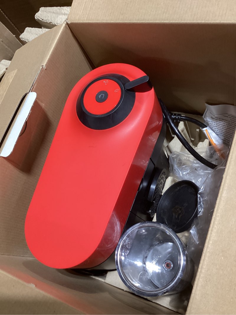 Condition photo showing As Is for Nespresso Vertuo Pop+ Coffee and Espresso Maker by Breville, Spicy Red