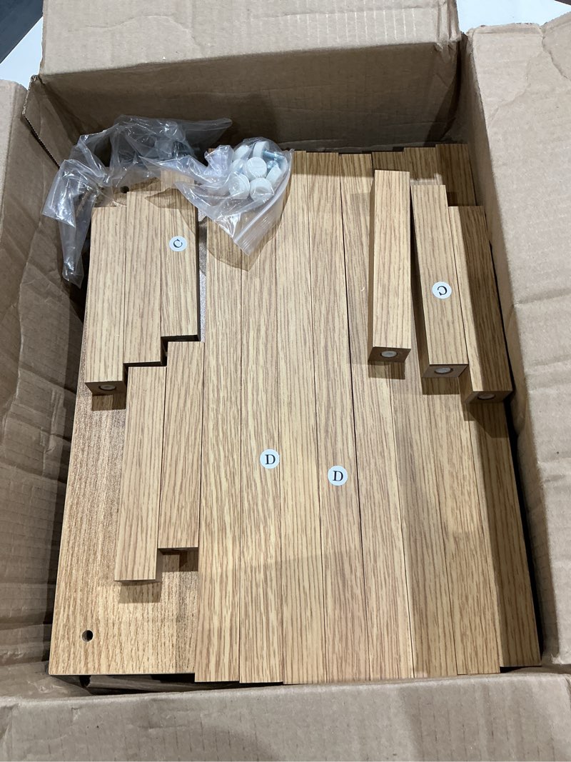 Condition photo showing Good Condition for tutotak end table, set of 2, side table, nightstand, 2-tier storage shelf, sofa table for small space, living room, bed room, natural tb01bn035 natural 2