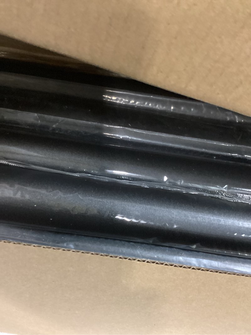 Condition photo showing Good Condition for 3 pack closet rods for hanging clothes, 17 to 84 inches stepless adjustable metal closet rod, 1.3 inches heavy duty clothes hanging rod for closet wardrobes laundry rv, black matte black 17-84 in 3pack