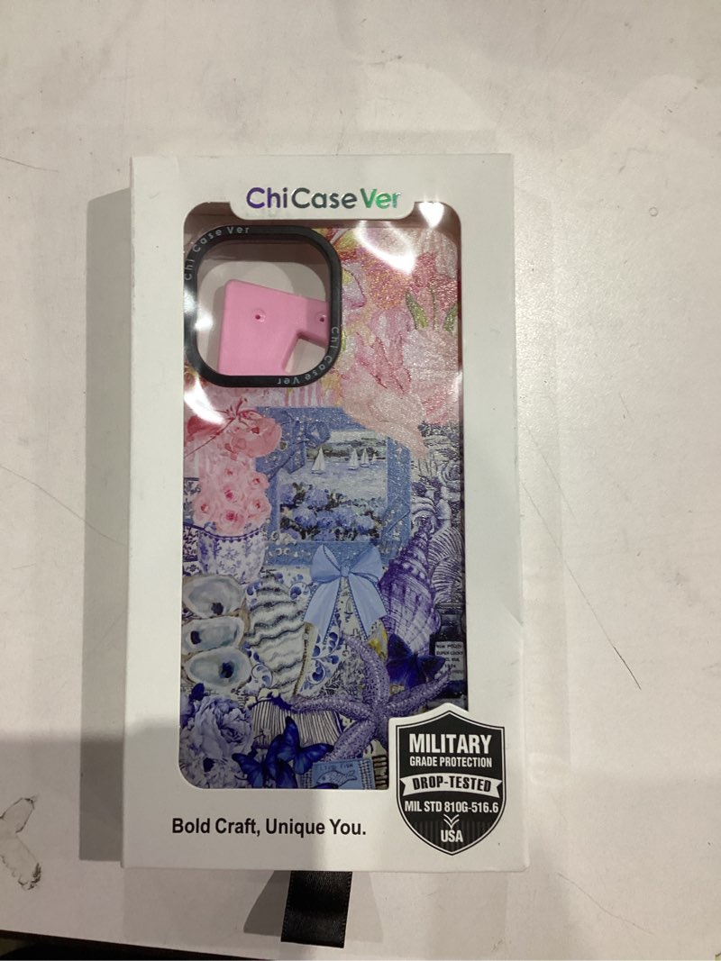 Condition photo showing New/Like New for for iPhone 13 Pro Max Case, Coastal Vintage Collage Pattern, Military-Grade Drop Protection, Vintage Seaside Soft Slim TPU Cover with Camera Protection for Girls iPhone 13 Pro Max PlumeriaSea