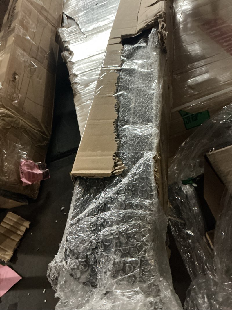 Condition photo showing Good Condition for FREDBECK 42in x 84in Brown Barn Door with 7ft (84inch) Barn Door Hardware Track Kit and Handle Included, Double Surfaces,Simple Assembly is Required,K-Frame,Coffee Wood 42x84