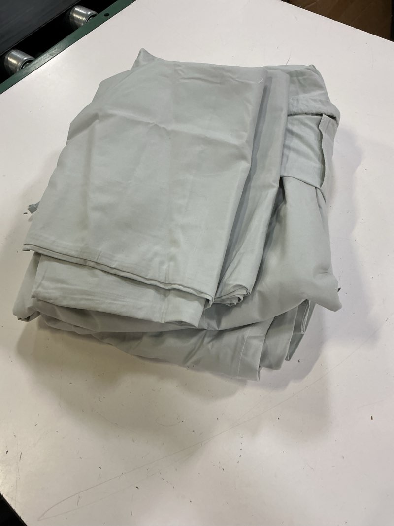 Condition photo showing Good Condition for organic crisp percale duvet cover set, king/cal king, mist