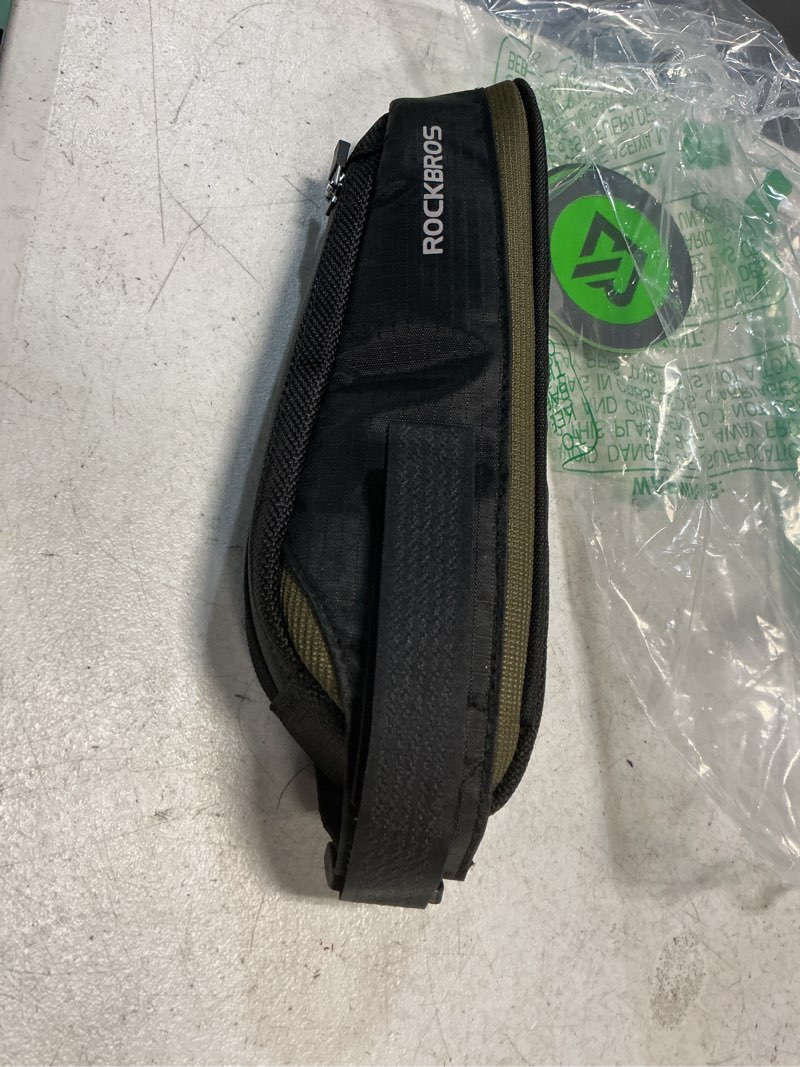 Condition photo showing Good Condition for rockbros bike frame bag top bike tube bag bike triangle bag small aerodynamic bag for triathlon and gravel bikes black