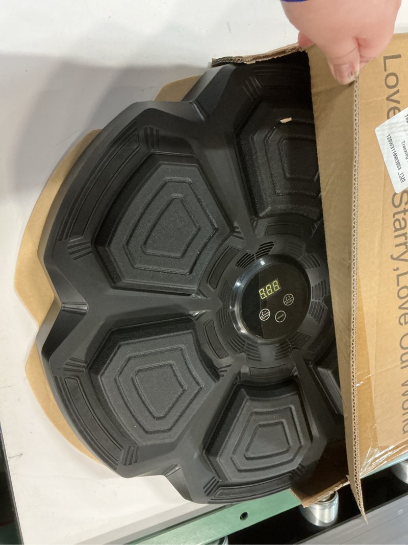 Condition photo showing Good Condition for Smart Music Boxing Machine for Adults and Kids, Training Machine with LED Electronic Wall Mounted, Home Indoor Workout Equipment with Premium Boxing Gloves Black 06