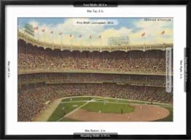 ART.COM Lienzo estirado impreso Yankee Stadium, Nueva York, 