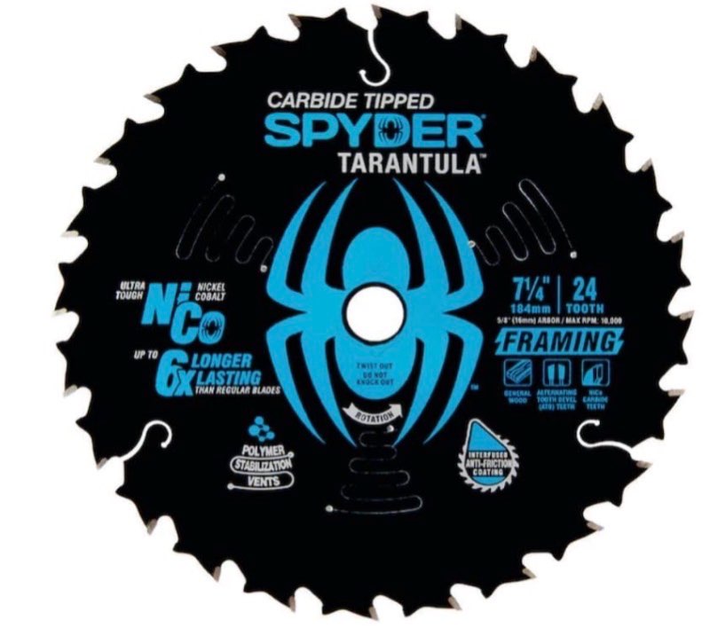 Spyder Framing Tarantula 12-in 60-Tooth Tungsten Carbide-tipped Steel Miter Saw Blade