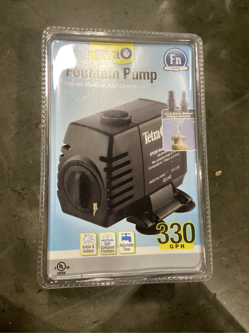 Condition photo showing New/Like New for Tetra Pond Statuary Pump 330 GPH