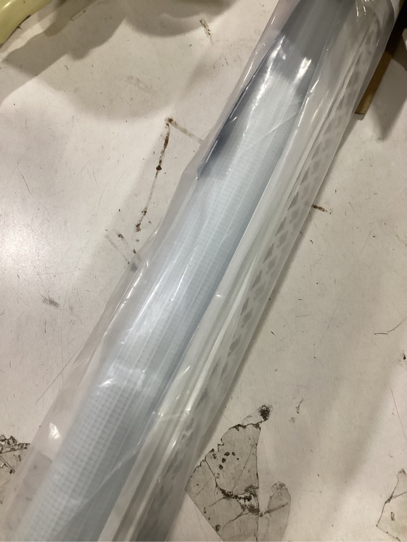 Condition photo showing New/Like New for lazblinds no tools no drill cordless zebra blinds for windows, dual layer light control for day and night, light filtering privacy roller blinds and shades for home, 37" w x 72" h, white white 37"w x 72"h