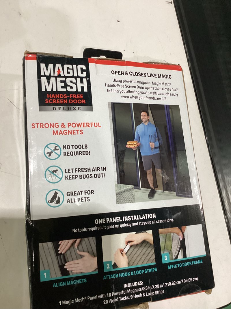 Condition photo showing Good Condition for magic mesh hands free screen door deluxe