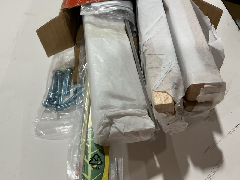 Condition photo showing As Is for Melissa & Doug Wooden Multi-Craft Weaving Loom: Extra-Large Frame (22.75 x 16.5 inches) Frustration-Free Packaging