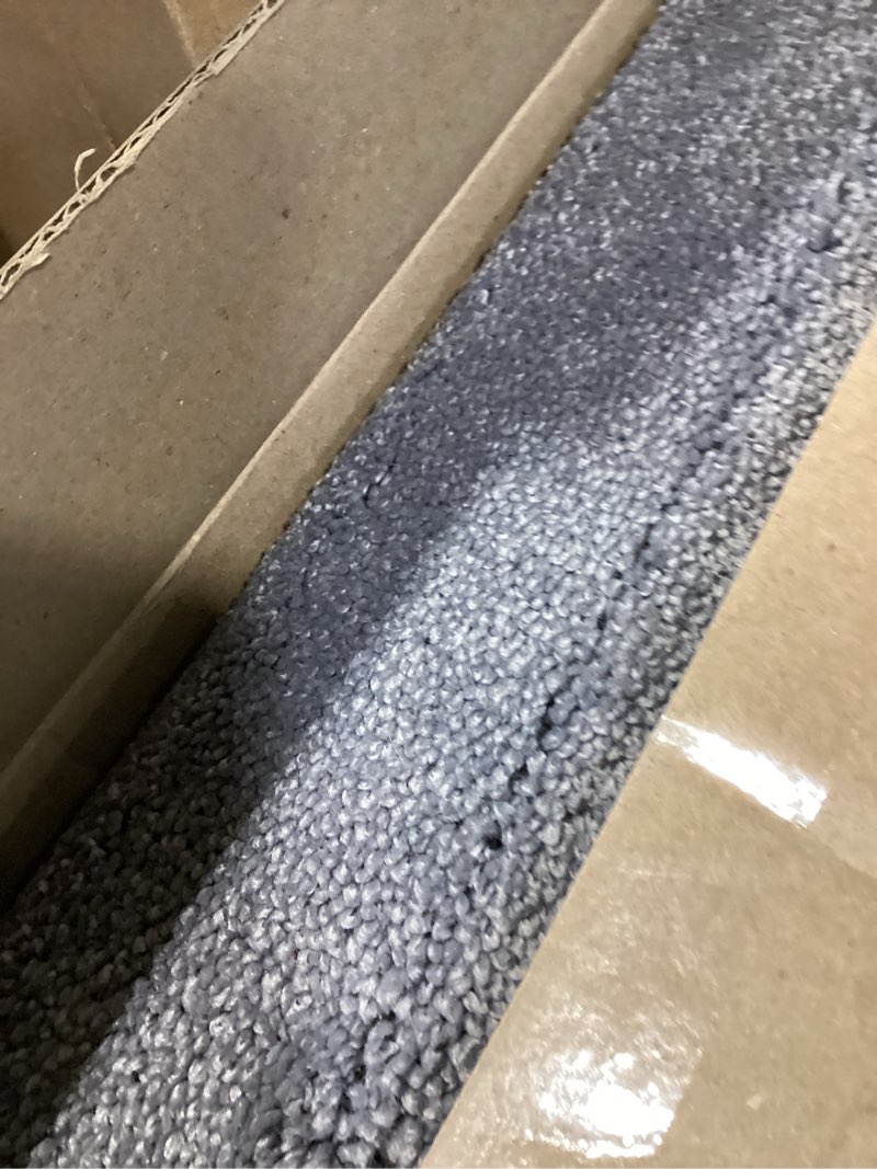 Condition photo showing Good Condition for machine washable kitchen rug 24" x 84", non slip kitchen mat for floor, absorbent entrance runner rug for bedroom, hallway, bathroom, door (roll packing) 24" x 84" grey