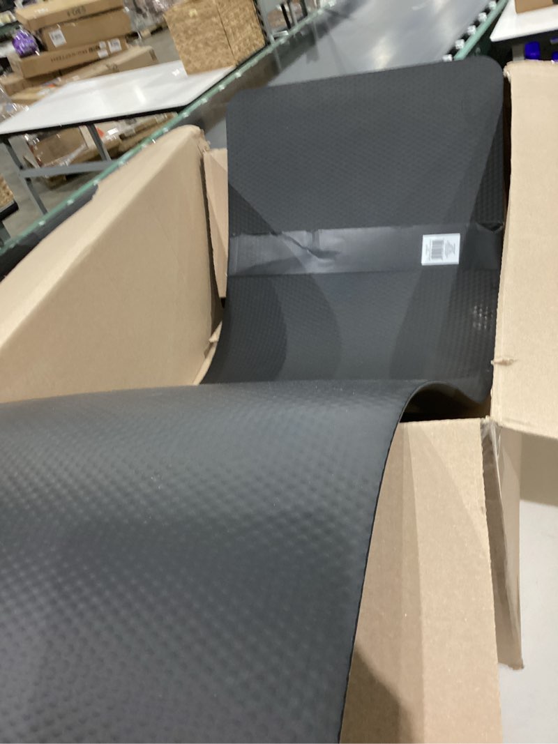 Condition photo showing Good Condition for gorilla grip comfortable cushioned kitchen mats for floor, 58x20, waterproof and stain resistant soft top, 3/4 inch thick ergonomic standing desk anti fatigue mat, foam supports ankles and feet, grey grey 58" x 20" x 3/4"