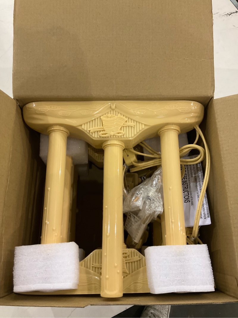 Meonum 4 Sets 3 Light Electric Window Candles Plug in Christmas Candle Light with C7 Bulbs, Ivory Ch