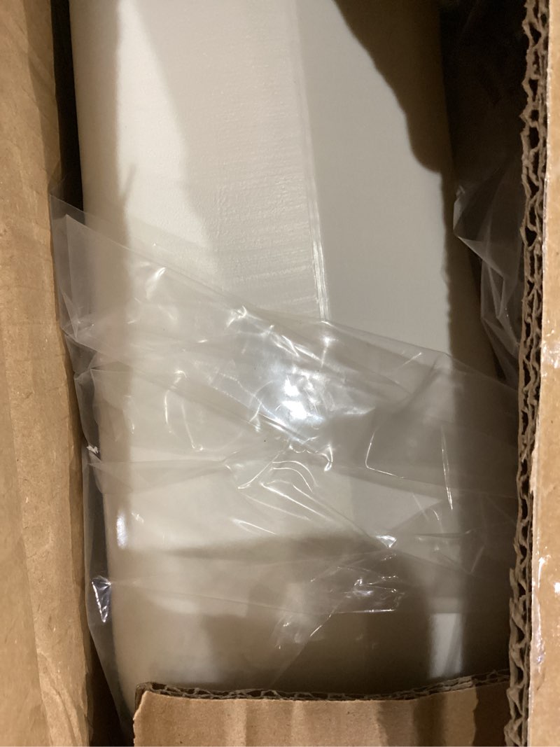 Condition photo showing As Is for healthsmart enhanced comfort 5" raised (round) toilet seat risers for seniors 5 slip resistant pads fsa/hsa eligible padded toilet seat elevation 15.7 x 15.2 x 6.1