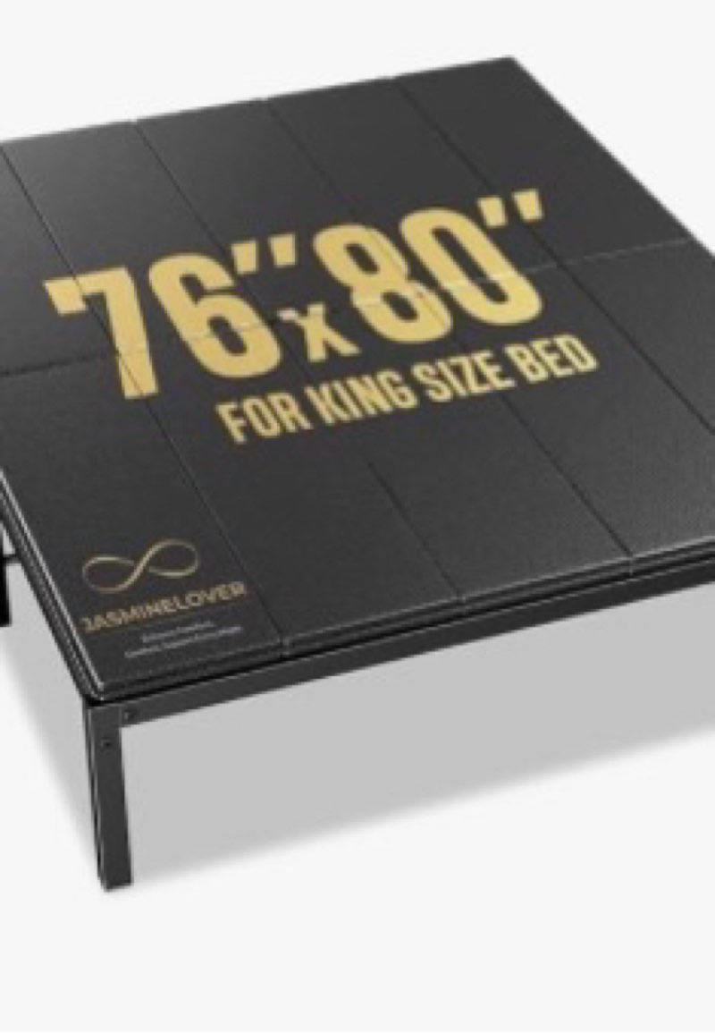 bunkie board king size 76x80 - heavy duty reinforced wood bed boards for under mattress, universal s