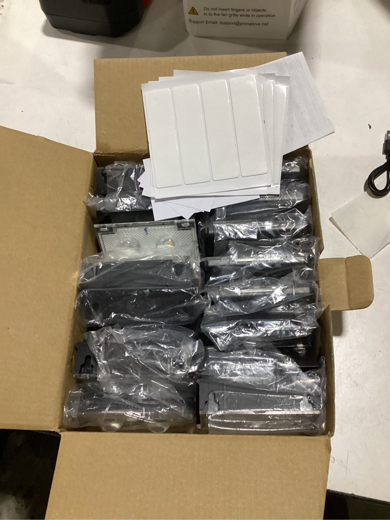 Condition photo showing Good Condition for solar fence lights outdoor 16 pack - 3 modes (warm/neutral/cool white), fence lights solar powered for outside, ip65 waterproof, deck lighting for wall, step, patio, pathway, stairs 16 pack 3000k/4500k/6500k