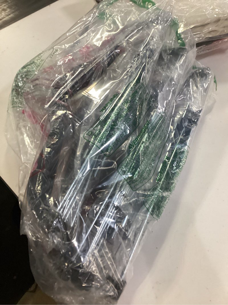 Condition photo showing Good Condition for HOUSE DAY Velvet Skirt Hangers 24 Pack, Black Velvet Pant Hangers with Adjustable Clips, Space Saving Slim Shorts Hanger, Heavy Duty Non Slip Clip Hanger for Pants, Skirts, Shorts Black 24 Pack