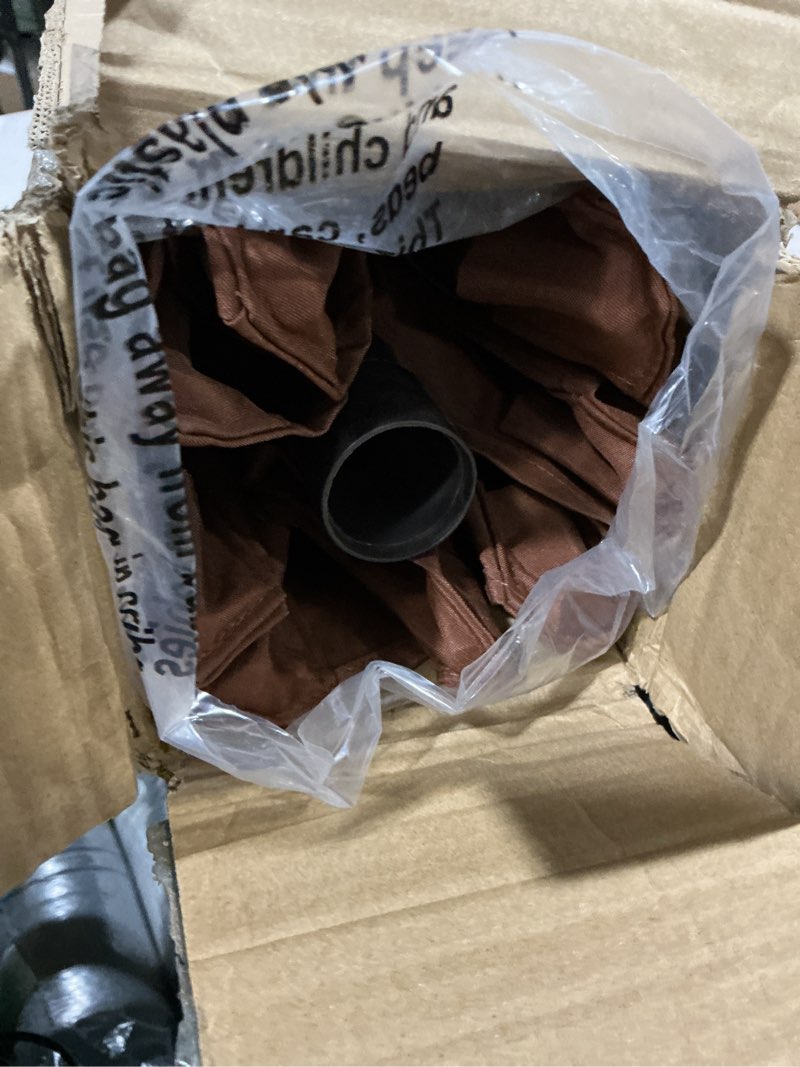 Condition photo showing Good Condition for blissun 9' outdoor patio umbrella, outdoor table umbrella, yard umbrella, market umbrella with 8 sturdy ribs, push button tilt and crank brown