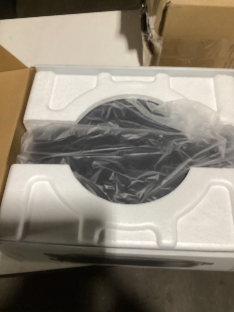 Condition photo showing New/Like New for Chefman Everything Maker & Pizza Oven – 1440W Countertop Electric Pizza Maker with 12” Nonstick Cooking Plates, Plus Makes Quesadillas, Omelettes and More, with Indicator Lights and Vertical Storage 13" x 15" x 4" Midnight