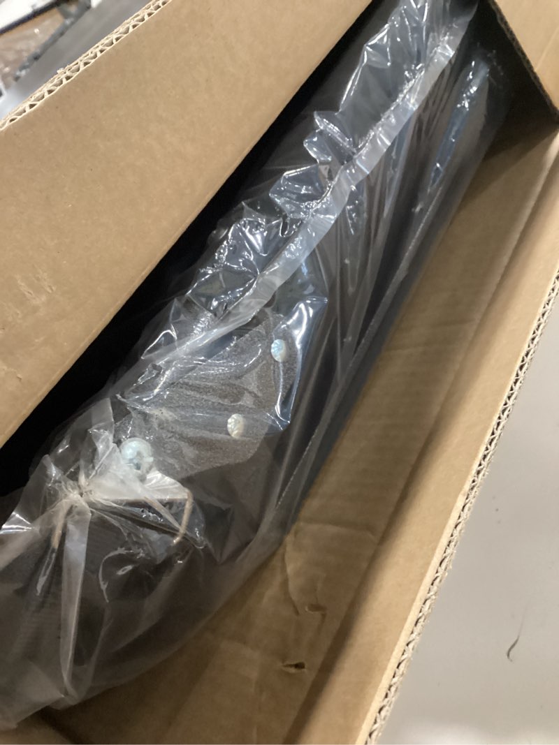 Condition photo showing New/Like New for Cascade Mountain Tech Portable Folding Steel Stadium Seats for Bleachers , Black, Regular - 17" Black Folding Chair