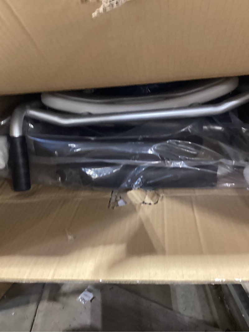 4 in 1 Rolling Bedside Commode Chair with Wheels for Elderly, Shower Chair with Handles, Adjustable Height Raised Toilet Seat for Seniors,Disabled and Pregnant Holds Up to 350 lbs (Black)