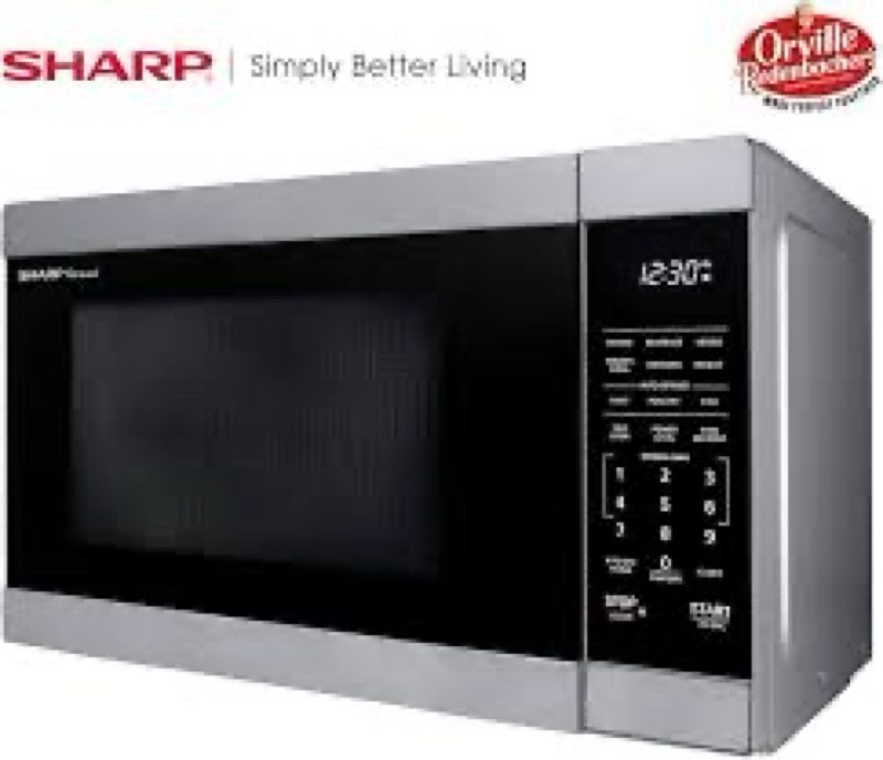 SHARP Countertop Microwave Oven with Removable 12.4" Carousel Turntable, 1000 Watt, 1.1 Cubic Feet, 