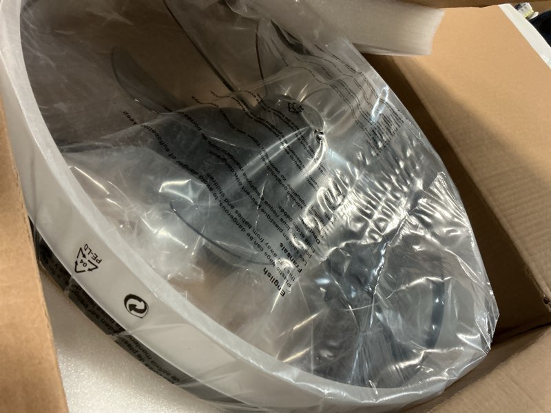 Condition photo showing Good Condition for Ceiling Fans with Lights and Remote, 20" Modern Low Profile Ceiling Fan, 6-Speed Quiet Reversible Motor, Flush Mount LED Fan Light,Stepless Dimmable for Bedroom & Kids Room (Black)