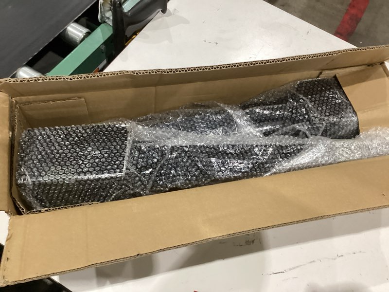 Condition photo showing Good Condition for 2 pcs 24 inch fence post anchor ground spike, heavy duty 4x4 metal post base (inner size 3.6"x3.6"), black powder coated for mailbox, deck, fence support