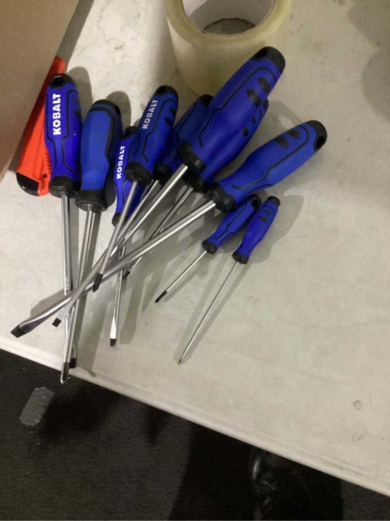 Condition photo showing Good Condition for kobalt 10-piece plastic handle magnetic assorted screwdriver set