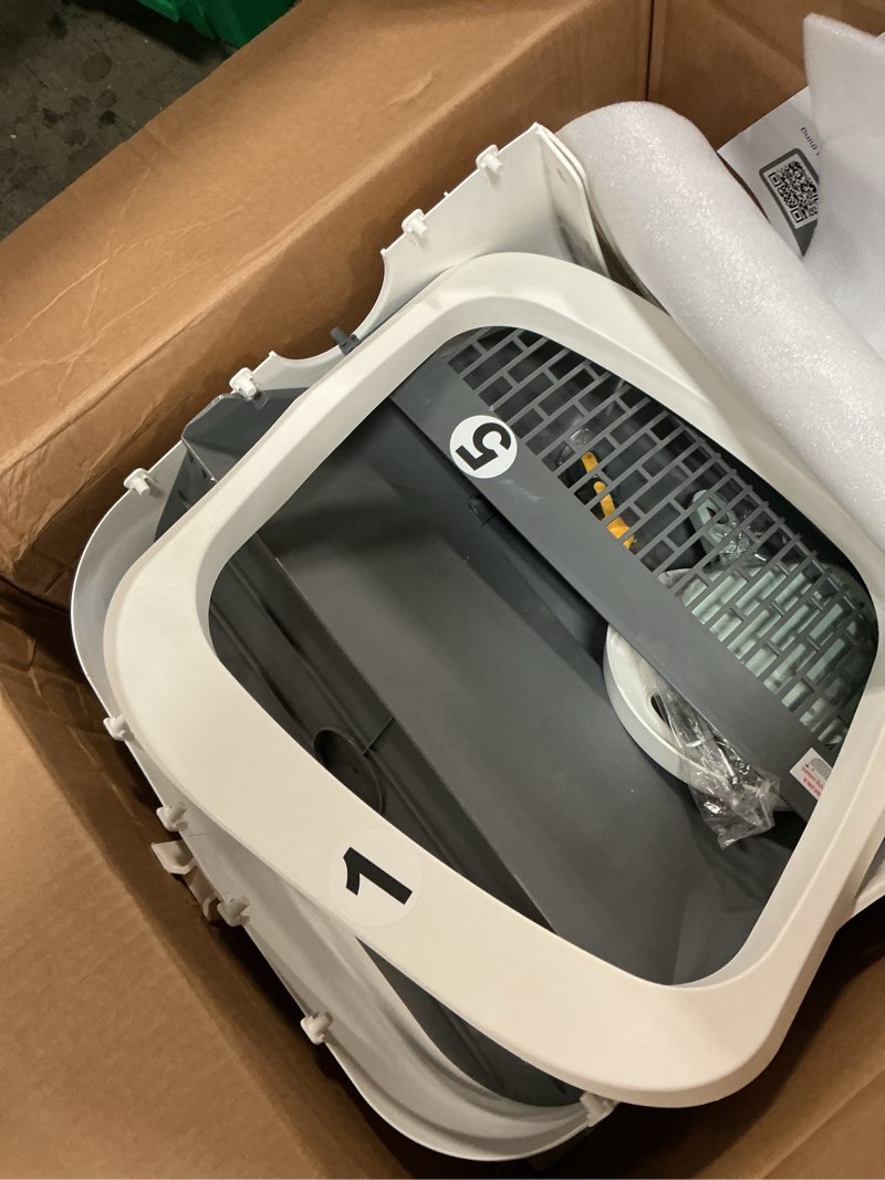 Condition photo showing Good Condition for Automatic Cat Litter Box Self Cleaning - APP Control and Weight Monitoring - Ultra-Quiet, Suitable for Medium Cats and Kittens, Safe Anti-Pinch Litter Box (Assembly Required) - White