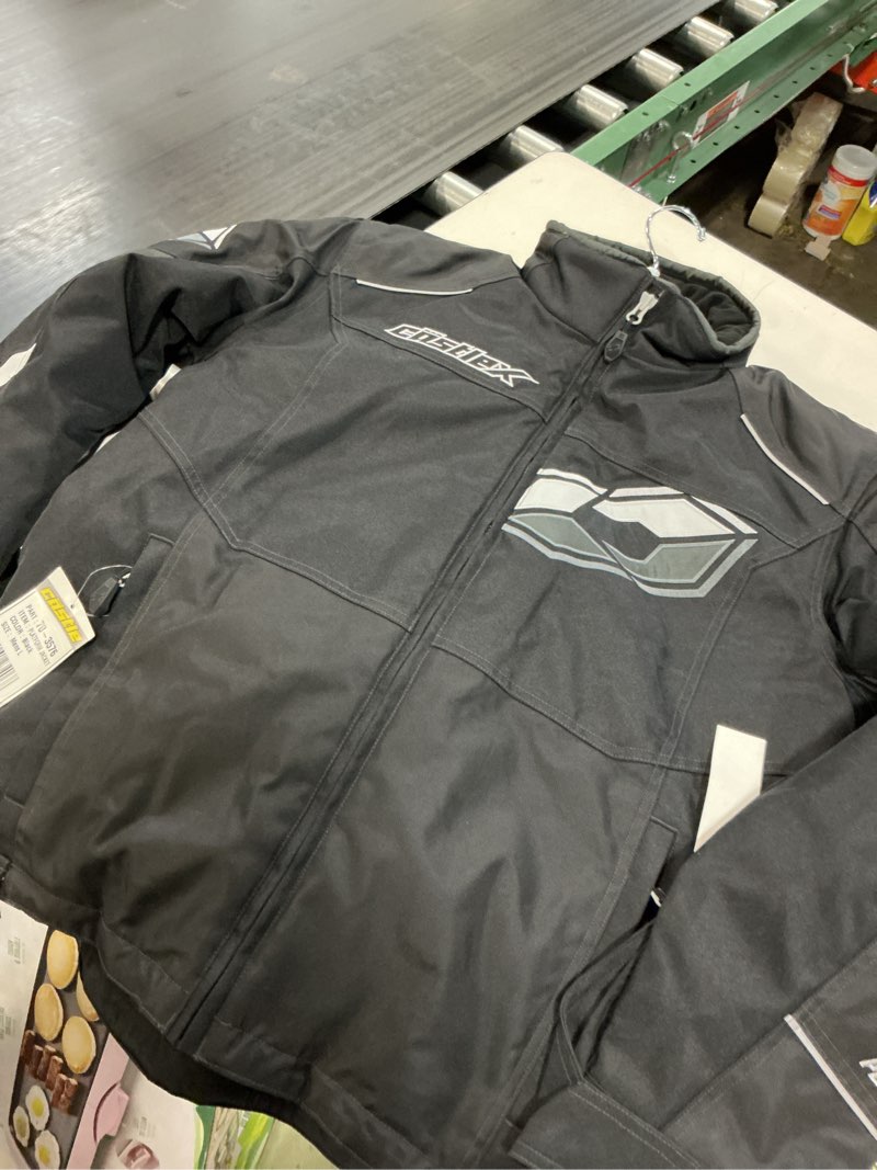 Condition photo showing Good Condition for castle x men's platform jacket in black size large