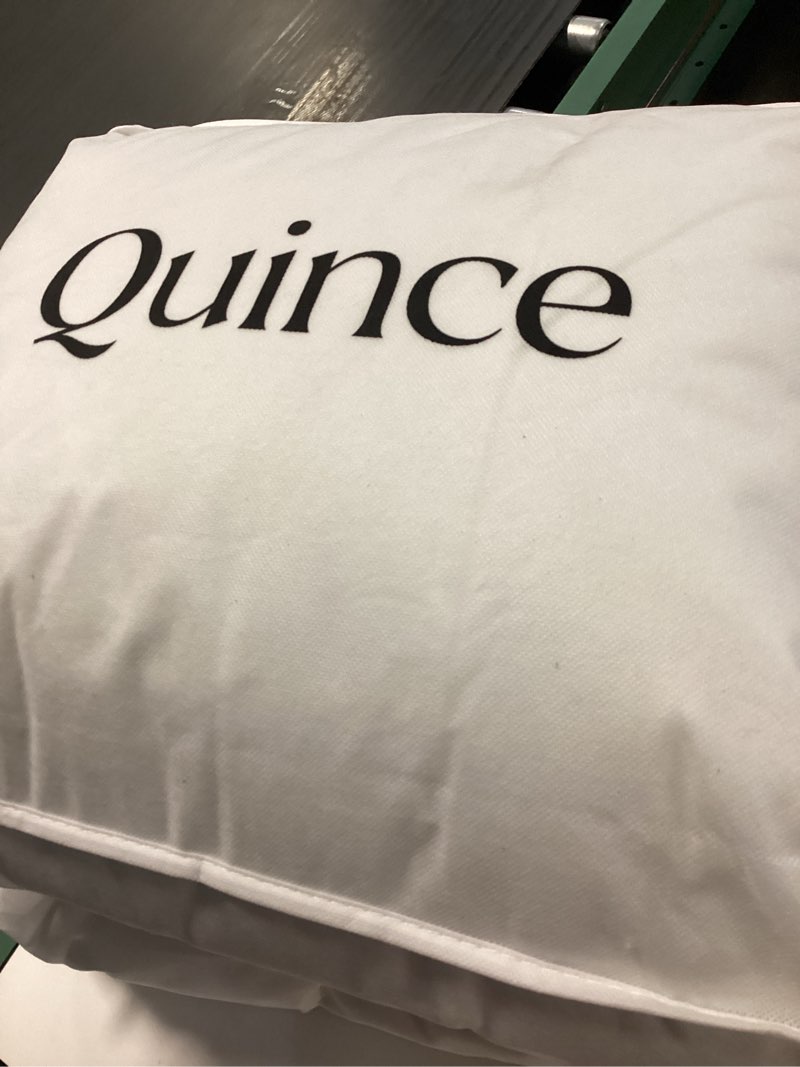 Condition photo showing New/Like New for all-season premium down comforter, twin, down