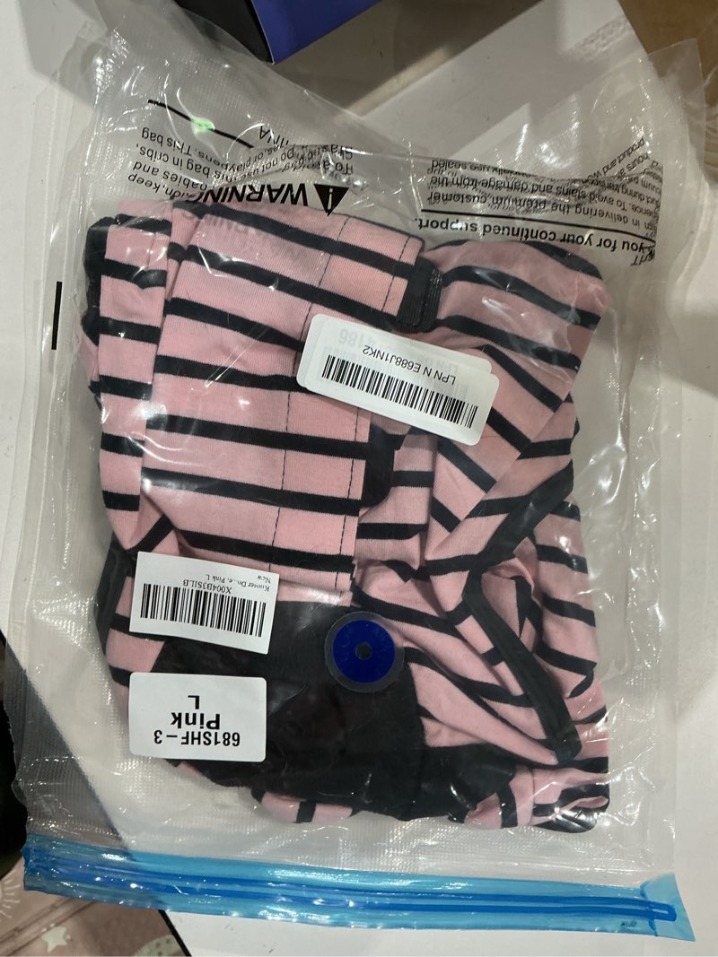 Condition photo showing Good Condition for kuoser dog recovery suit, anti licking dogs rear leg sleeve, abdominal dog surgical suit with dog pants cover protect wounds, dogs elbow protector soft pet surgery onesie cone alternative, pink l large (back length: 40cm / 15.74") pink strips